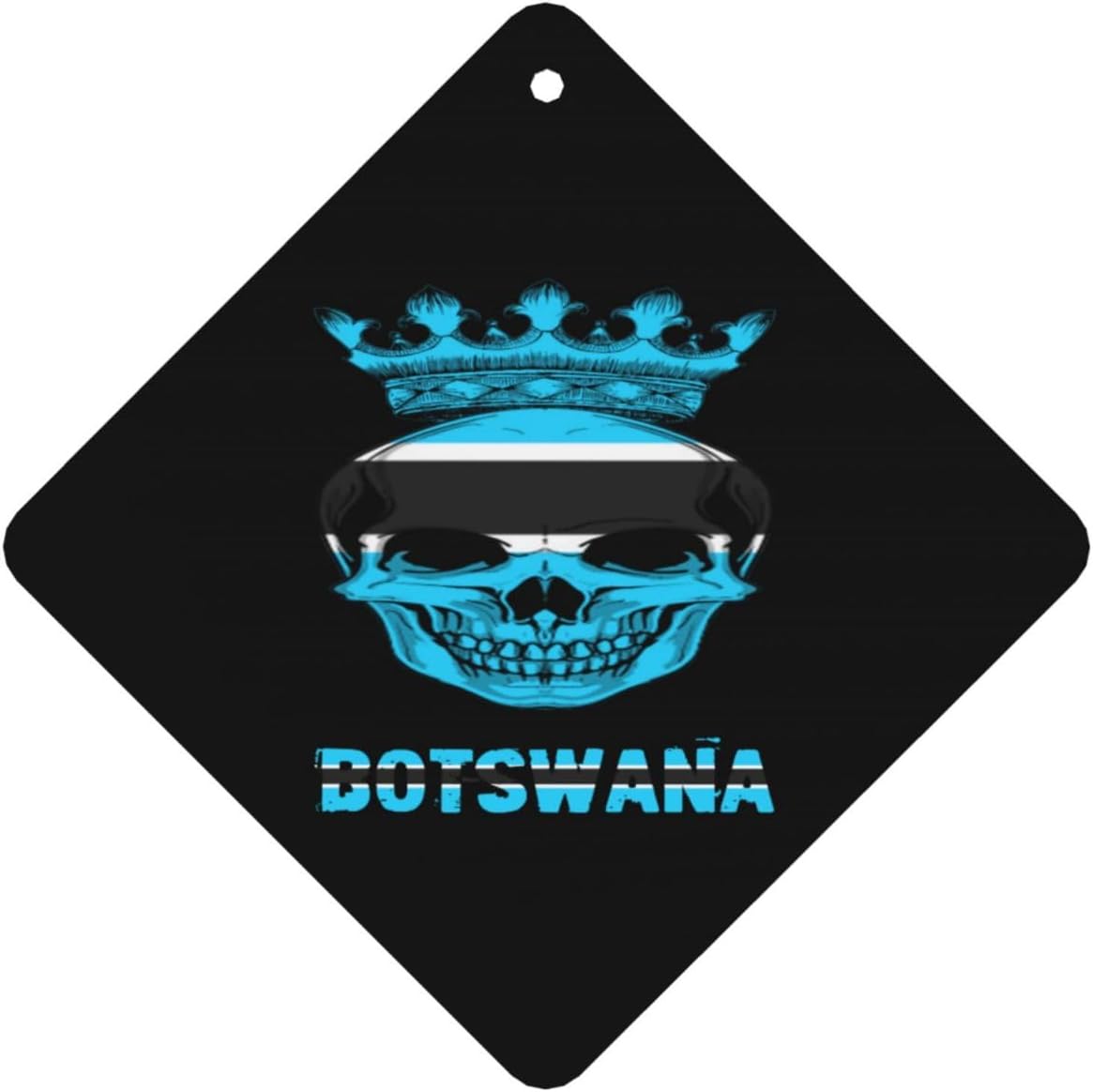 100 PCS Vintage Botswana Botswanan King Skull Car Air Fresheners Cards Set, Multi-Pack Scented Cards, Long-Lasting Auto Fragrance Cards for Vehicle, Home & Office Square
