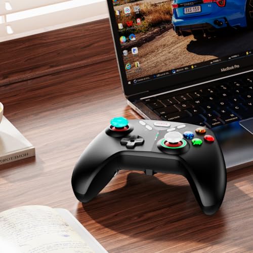 Image of GORGECRAFT 1 Box 4Pcs 2 Colors Diamond Thumb Grips Caps 0.79in Plastic Clear Crystal Console Joystick Covers Protective Anti-Slip Analog Stick Thumbstick Button Cover for Switch Controller Clear Green