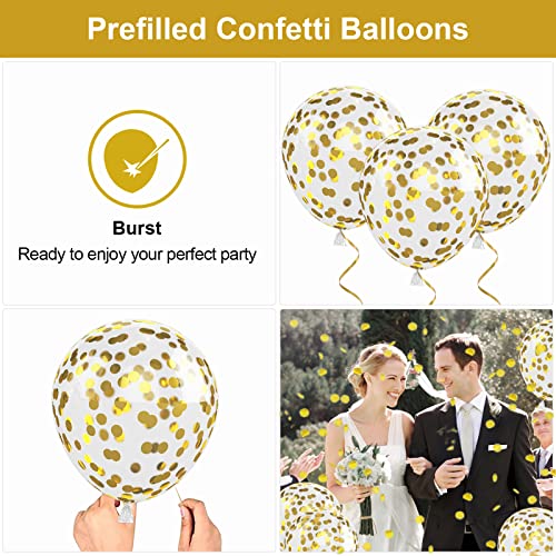Image of Green Gold Balloons Set, 60PCS Sage Green White Balloons, 12Inch Retro White Latex Balloons Metallic Green Gold Helium Balloons Birthday Party Decoration for Birthday Wedding Baby Shower Supplies