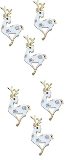 PRETYZOOM 6 Peças Amuletos De Strass De Natal Veados 3D Capa De Telefone Decoração Concha De Telefone Artesanato Faça Você Mesmo Acessórios De Concha De Telefone Acessórios De Capa De