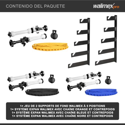 Walimex Kit De Montage Mural Pour 3 Fonds Set De 3 Pièces - vue 8