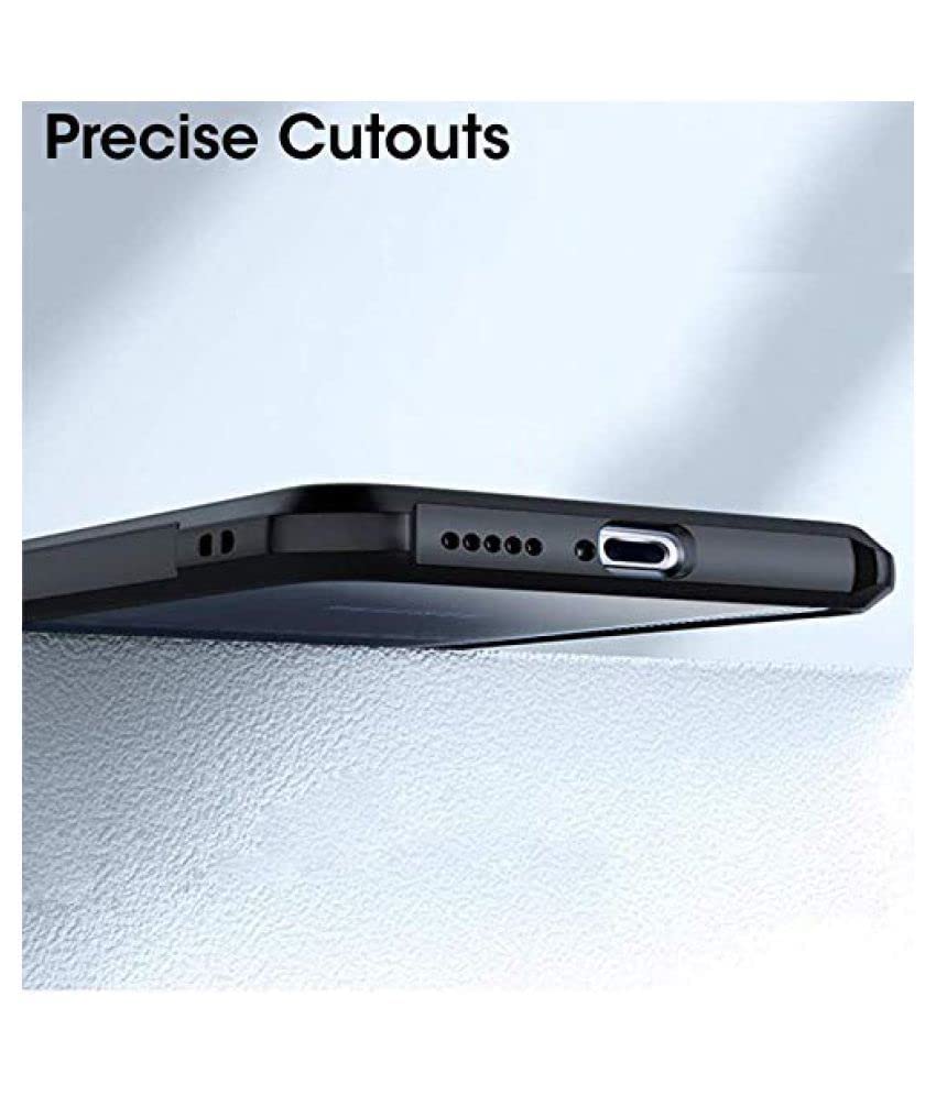 Image of Dashmesh Shopping Shockproof Crystal Clear Back Cover Case for Apple iPhone 13 | 360 Degree Protection | Protective Design | Transparent Back Cover Case (Black Bumper)