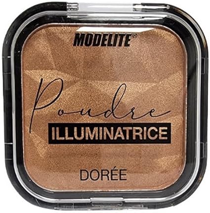 Iluminador En Polvo, De Color Dorado