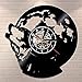 Moon How Call Wolf Vinyl Wanduhr Moderne Wanduhr Holz Wolf Vinyl Wanduhr Dekorative Wanduhr
