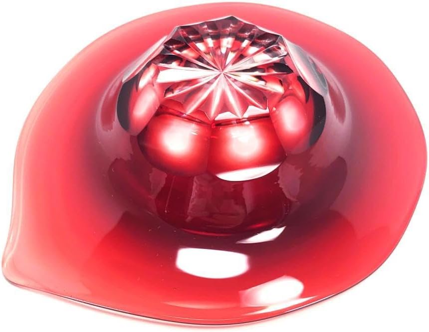 【美品・箱付き】島津／薩摩切子 磯斉彬竈 被せガラス 小皿 箱付 島津／薩摩切子 磯斉彬竈 被せガラス 小皿 ホーム＆キッチン