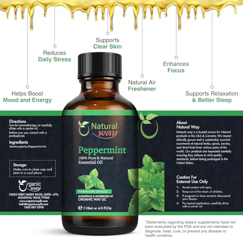 Aceite esencial de menta para aromaterapia 118 mL miniatura 3