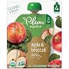 Plum Organics Baby Food Pouch | Stage 2 | Apple & Broccoli | 3.5 Ounce | 24 Pack | Fresh Organic Food Squeeze | For…