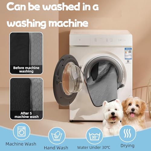 MOAZIFI Hundedecke Auto Wasserdicht 60 x 47 cm - Welpenunterlagen Waschbar, Antirutsch Hundematte für Sofa, Reisen und Training