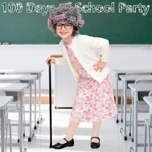 Disfraz de Abuela para Niñas 3-10 años Halloween miniatura 4