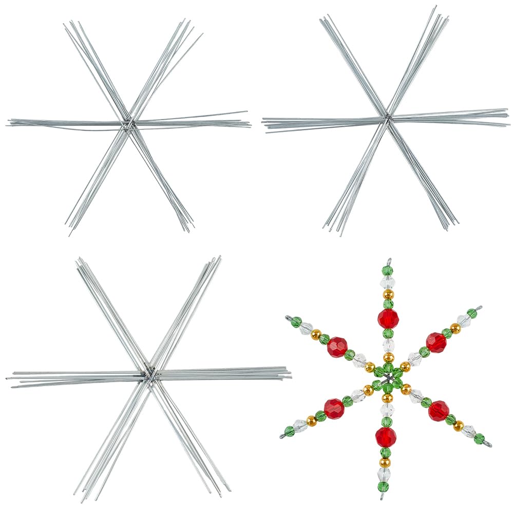 Fils de flocons de neige en métal SUNNYCLUE pour loisirs créatifs de Noël