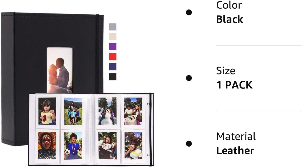 Vienrose Instax Mini Fotoalbum - Platz Für 208 Fotos 3 Zoll Beige