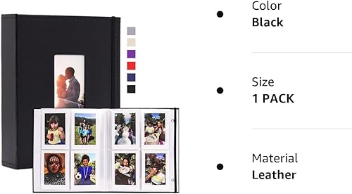 Miniatura 8 de Vienrose Álbum de fotos Instax Mini con 208 bolsillos, 2 x 3 pulgadas, Polaroid, para cámara instantánea Fujifilm Instax Mini 7s 8 9 11 25 26 40 50s
