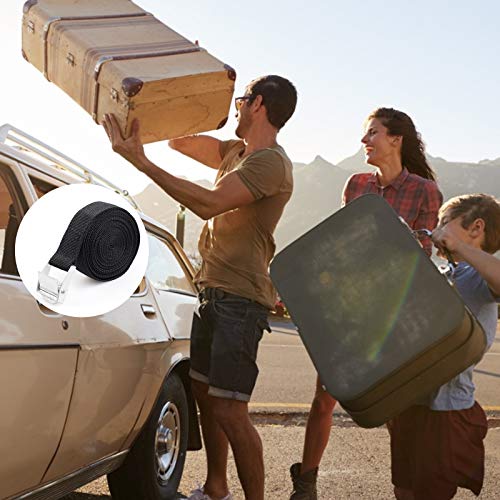 SOOKIN Tie Down Straps 4PCS Lashing Straps Tensioning Belts Ratchet Straps Cargo Straps Tension Straps Adjustable with Clamp Lock - for Motorcycle, Cargo, Trailer, Truck - Image 6