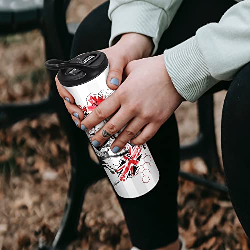 Agh Sublimation Tumblers Blanks 20 Oz Skinny, Stainless Steel Sublimation Sports Water Bottle With Flip Straw Lid Double Wall Vacuum Insulated Tumblers With 2 Lids, 4 Pack #TOP5