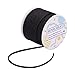 BENECREAT 27m Faux Pelle Scamosciata Scamosciata Cord Corda Jewelry Pizzo Faux Scamosciata Cavo Ecopelle - Nero