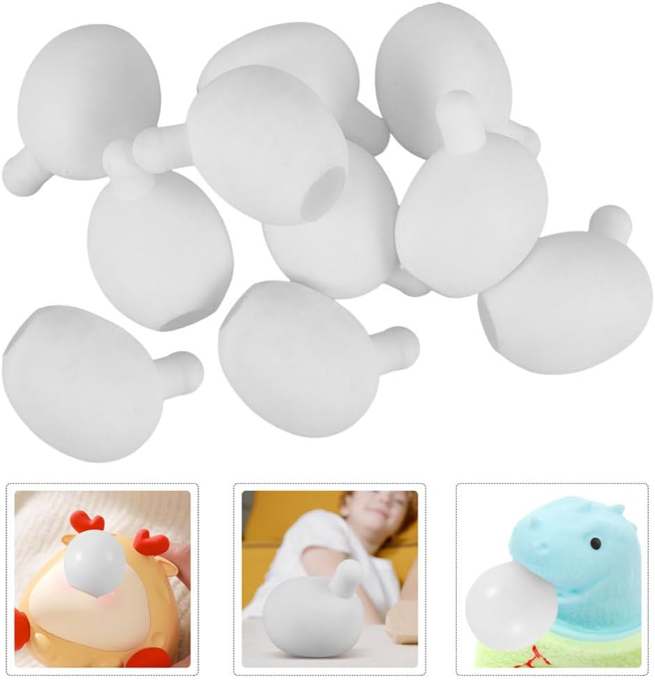 DOITOOL 20Pcs Silicone Bubble Inner Core Balls 2.48X1.77 Inch Stress Ball Inserts for DIY Squeeze Toy Accessories and Amigurumi Crochet Crafts