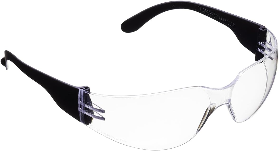 Blackrock Safety Glasses Clear, Polycarbonate Anti-Scratch Lens, For Work, Eye Protection, Protective, Shooting, Cycling, Mens Womens Unisex, Good Viewing, Laboratory, Gardening