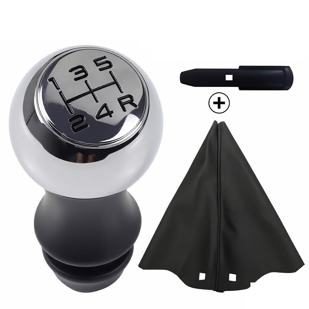 Qmtvfsrh 5 Speed-Set Car Gear Shift Knob For Peugeot For 106 For 1007 For 206 For 107 For 306 For 307 For 308 For 2008 For 301 For 3008 For 406 For 508 For 605 807 5 6 Speed Gear Shift Knob(5 Speed-Set)