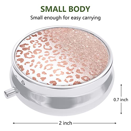 Image of Pill Box, Small Pill Case for Purse & Pocket, Travel Medicine Organizer