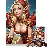 Valeera Sanguinar Rompecabezas para Adolescentes 1000 Entrenamiento Inteligente Tiempo Libre Feliz Corte Impecable Feliz Navidad (50x75cm)