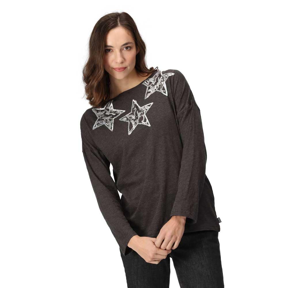Regatta Carlene Graphic T-Shirt Size: 14 Women's Grey