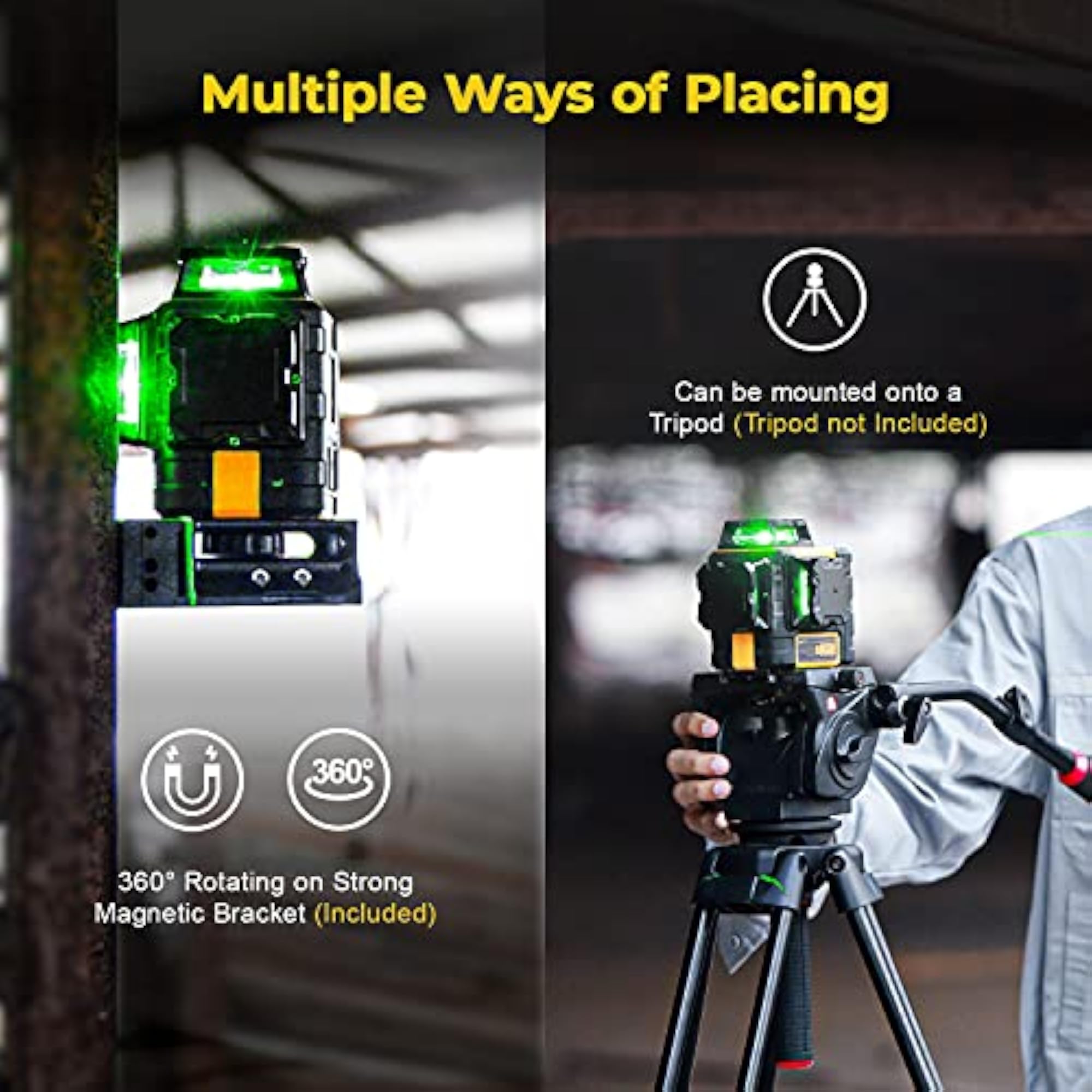 Self-Leveling 3D Laser Level - 3 X 360 Construction Tool
