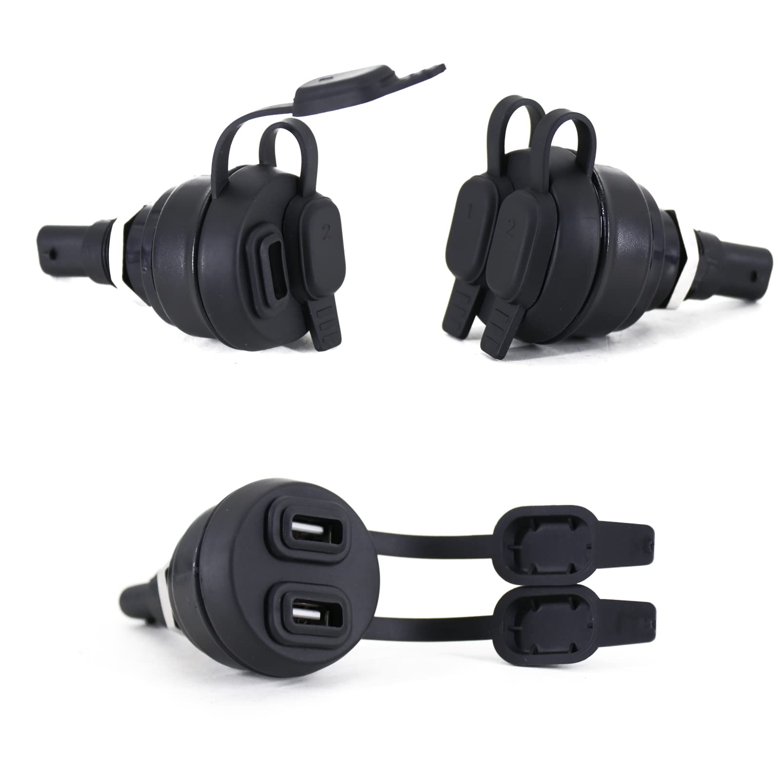 Motorcycle 5V USB Charger Dual USB Port Power Adapter Compatible :For BMW R1200GS R1250GS R1250RT R1200RT R Nine T K1600GT K1600GTL K1300S K1300GT G310GS F900R F900XR F850GS F750 F650GS S1000XR models