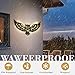 DIINOR Solar Outdoor Wall Decor Lights Owl Hanging Wall Light Outdoor Metal Solar Garden Lights Porch Patio Yard Decorative Large 23.62inch Warm White