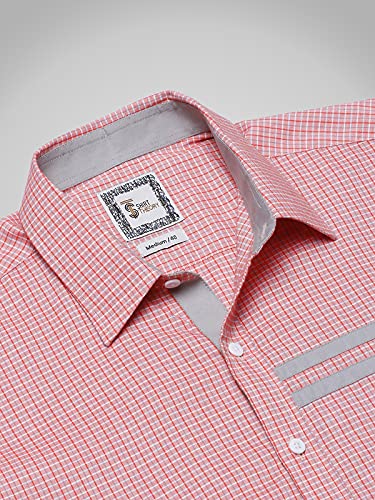 Image of SHIRT THEORY Blue Check Cotton Full Sleeves Casual Shirt for Men II Premium Cotton Shirt II Stylish Shirt for Men II Exclusive Men Casual Shirt II Luxury Shirts ||