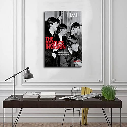 Poster sur toile The Beatles Invasion – Décoration de chambre à coucher – Paysage sportif – Décoration de bureau… - Les Beatles, Paul McCartney, John Lennon, RIngo Starr, George Harrison Poster sur toile The Beatles Invasion - Décoration de chambre à coucher - Paysage sportif - Décoration de bureau… – Image 4