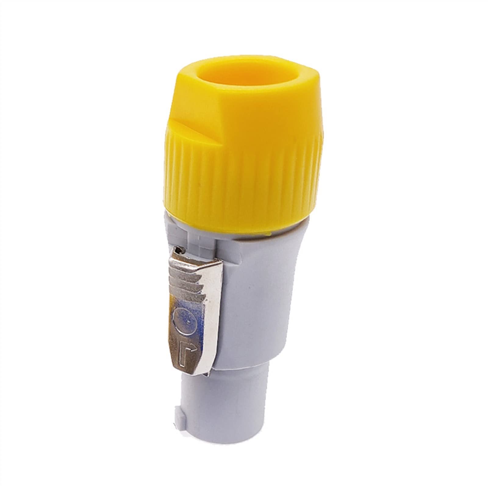 Powercon 3-biegunowa wtyczka, 20 A, 250 V, kabel głośnikowy, wtyczka do oświetlenia LED, oświetlenie sceniczne, ekran LED, 10 sztuk (niebieska żółta nasadka)