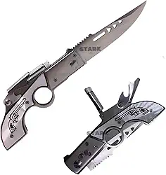 Canivete Automático Inox Estilo Moderno Com Abridor Modelo Lanterna