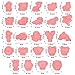 24 Pcs Animal Cookie Cutters with Plunger Stamps Set 3D Animals Lion Cookie Cutters Stamps Plastic Cookie Cutter Animal Cracker Cookie Cutters Cookie Stamps for Baking Supplies