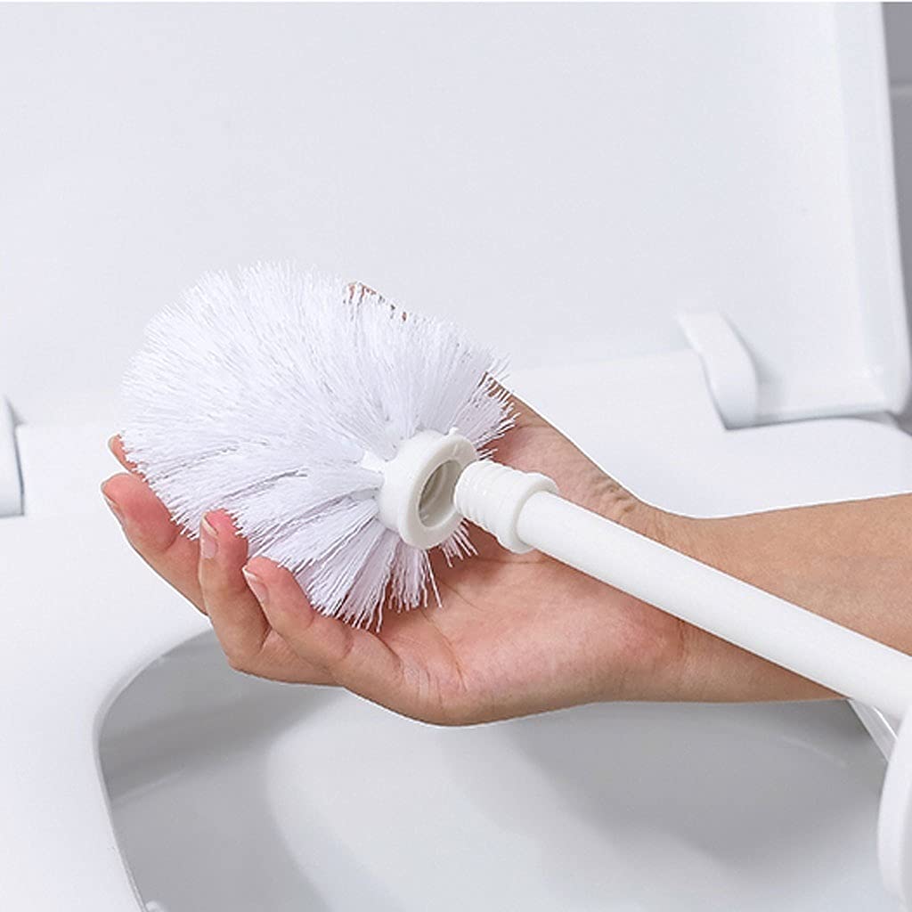 Escobilla Baño/Escobilla y Portaescobillas de Baño Escobilla de baño cerrada Soporte de mango largo Escobilla de baño Diseño simple Escobilla de baño Limpieza de baño Juego de escobilla de baño Escobi