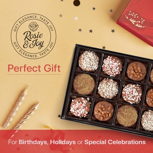 Image of Gourmet Cookie Gift Basket - 12 Premium Cookies with Milk Chocolate & Assorted Flavors, Ideal for Holiday Gifting, Birthdays, and Corporate Appreciation - USA Made
