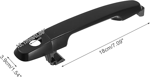 Miniatura 5 de ACROPIX Manija de puerta exterior delantera izquierda y derecha para Pontiac para Toyota y Scion para Lexus, paquete de 2 unidades, color negro