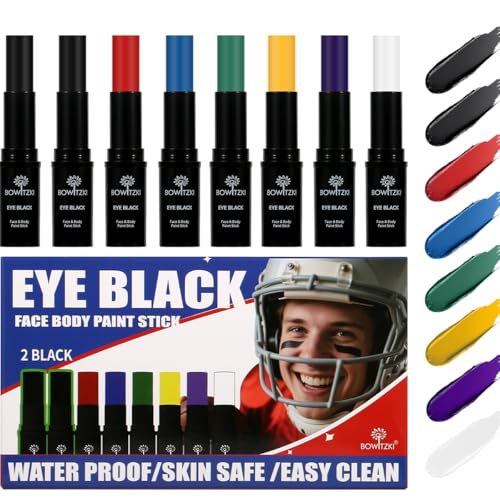 Bowitzki Water Resistant Under Eye Black Stick Sports Face