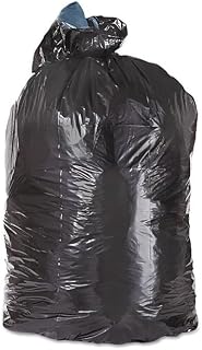39 x 23 x 10 in. Low Density 33 gal Can Liners - Black, 1.60 mil Thickness - 100 per Case