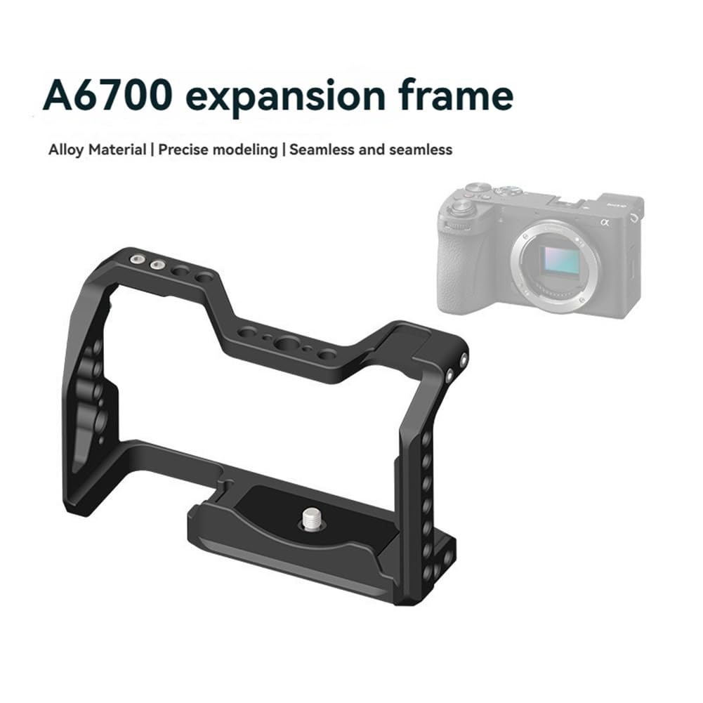 Estuche Protector con Estructura de Jaula para Cámara DSLR A6700, Estabilizador de Expansión, Soporte para Filmación de Videos y Películas