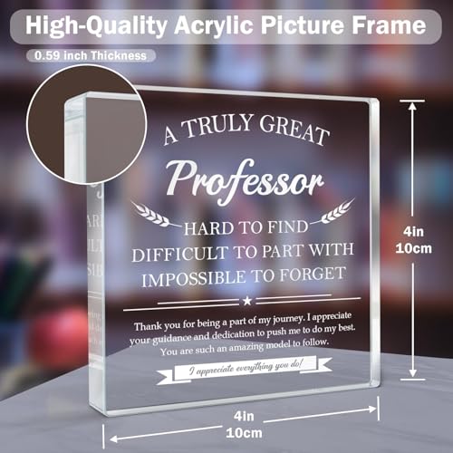 Image of Professor Gifts - Appreciation Thank You Gift for Professors, A Truly Great Professor Plaque Decor-Teacher's Day Gifts, Leaving Going Away Retirement Birthday Appreciation Gift for Professors