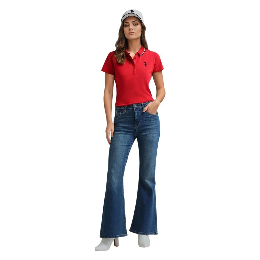 u.s. polo assn. Women's Mid Rise Loose Jeans-picture-58