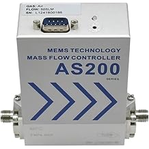 Aluminium Alloy Mass Flow Meter Controller, Air Nitrogen 500L/min Quick Connector2-200L Min