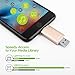 iPhone Lightning Flash Drive 64GB, Omars USB 3.0 External Storage Memory Stick Adapter Expansion for iPad iOS PC MacBook Gold [Apple MFI Certified]