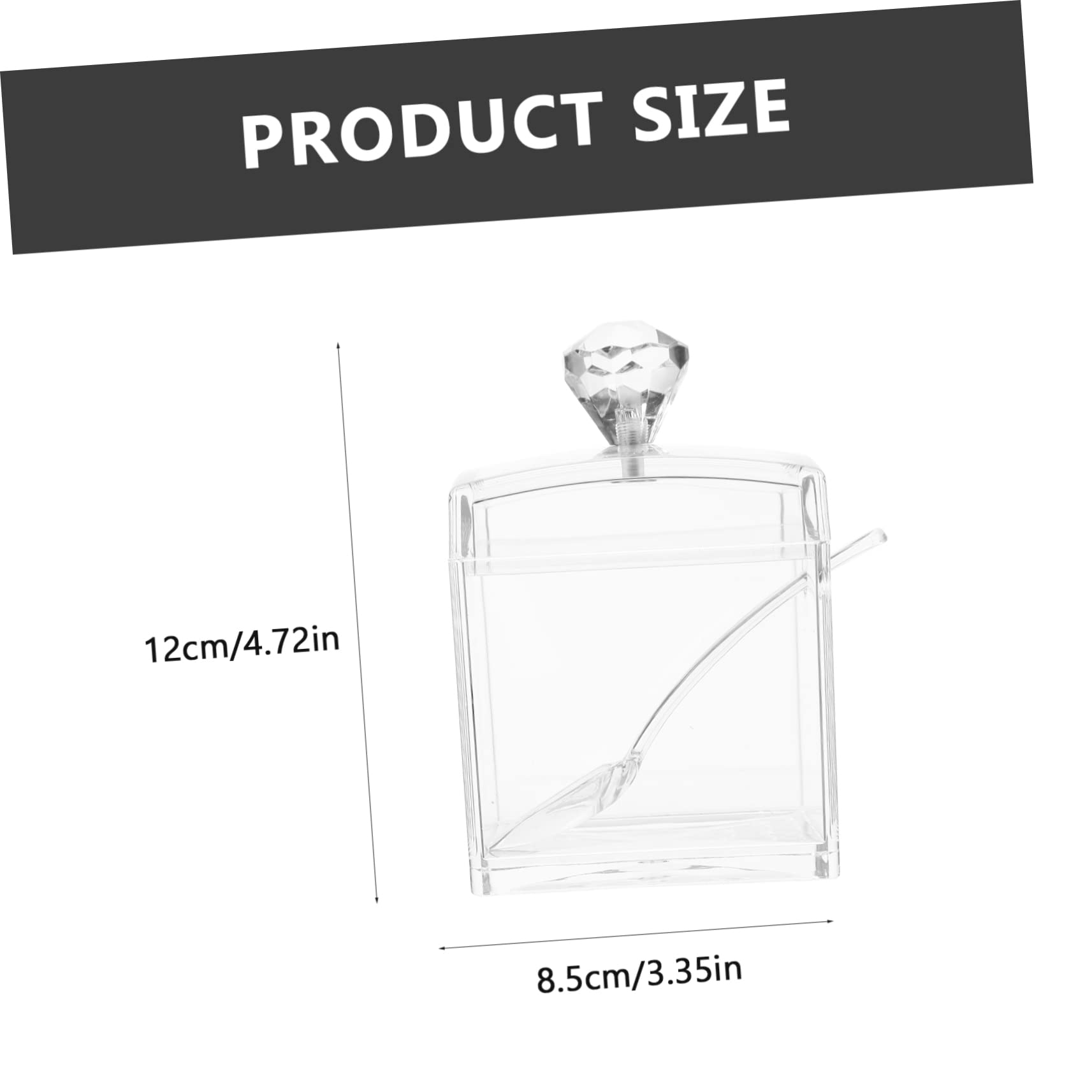 SOLUSTRE Pepper Storage Holder Acrylic Seasoning Jar Spice Box to Decorate Kitchen