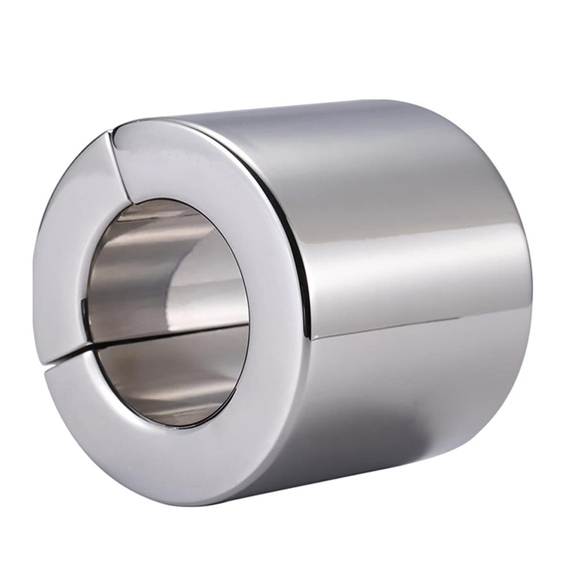 Anello per pene in acciaio inossidabile pesante, anello per pene magnetico per eiaculazione ritardata maschile Giocattoli per adulti per sesso maschile gay (spessore 56 mm)