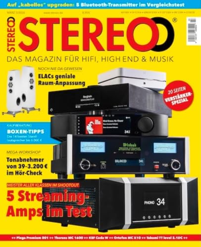 STEREO Magazin 03/2026 - Der große Streaming-Amp-Check, Boxen-Kaufberatung & exklusives Verstärker-Spezial!