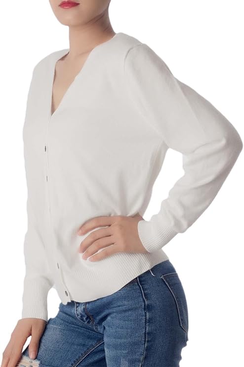 iB-iP Women's Fashion Button Sweater Lightweight Cardigan