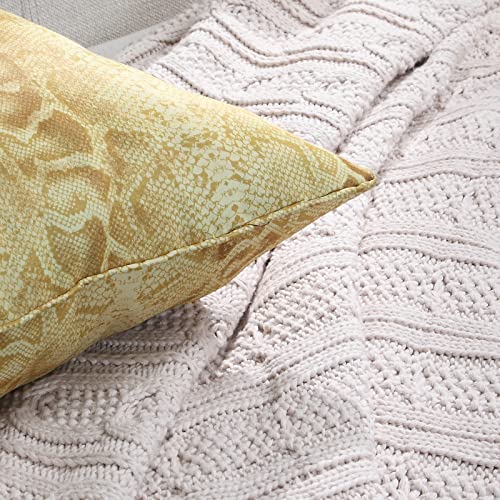 Bestripes Yellow Throw Pillow Covers 18X18 Set Of 4 Gold Ombre Geometric Decorative Square Outdoor Pillows Cushion Case For Couch Sofa Living Room Bed Car Patio #TOP1