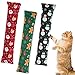 KOOLTAIL Cat Catnip Toys for Christmas, 3 Pack Durable Soft Kicker Toy Filled with Natural Catnip, Interactive Bite Resistant Chew Gift for Indoor Cats Kitten