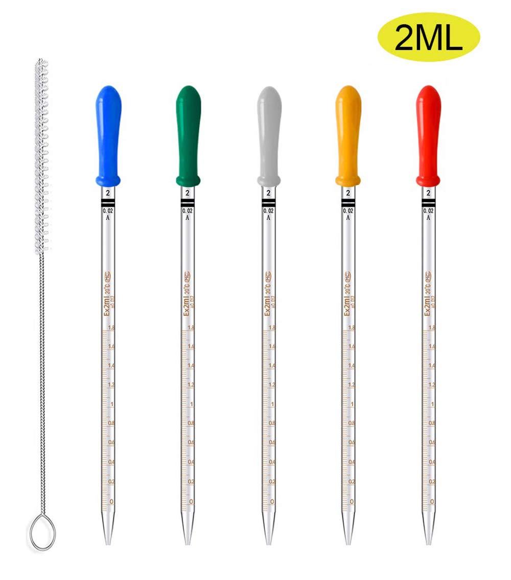 Buy 2ML Thick Glass Graduated Dropper Pipettes Oil Transferring